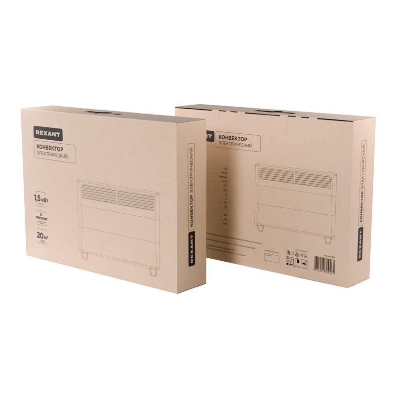  Конвектор электрический с механическим термостатом 1.5кВт Х-нагревательный элемент ножки Rexant 60-0116 фото в каталоге от BTSprom.by