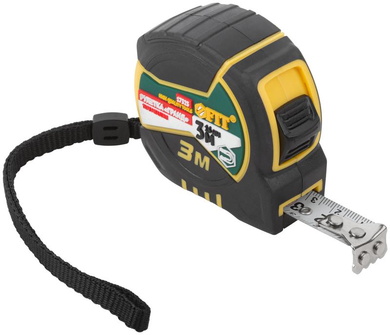 рулетка гранд 3мх16мм калибр. лента; нейлон. покрытие; магн. крючок; двойной стопор; прорезиненный корпус fit 17323 от BTSprom.by