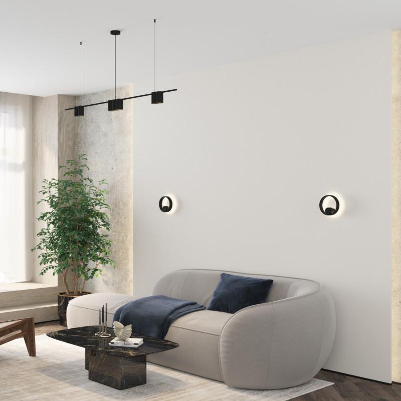  Светильник ORBIT 15Вт 7xGU10 IP20 LED подвесной алюм. матов. черн. DENKIRS 764322 фото в каталоге от BTSprom.by