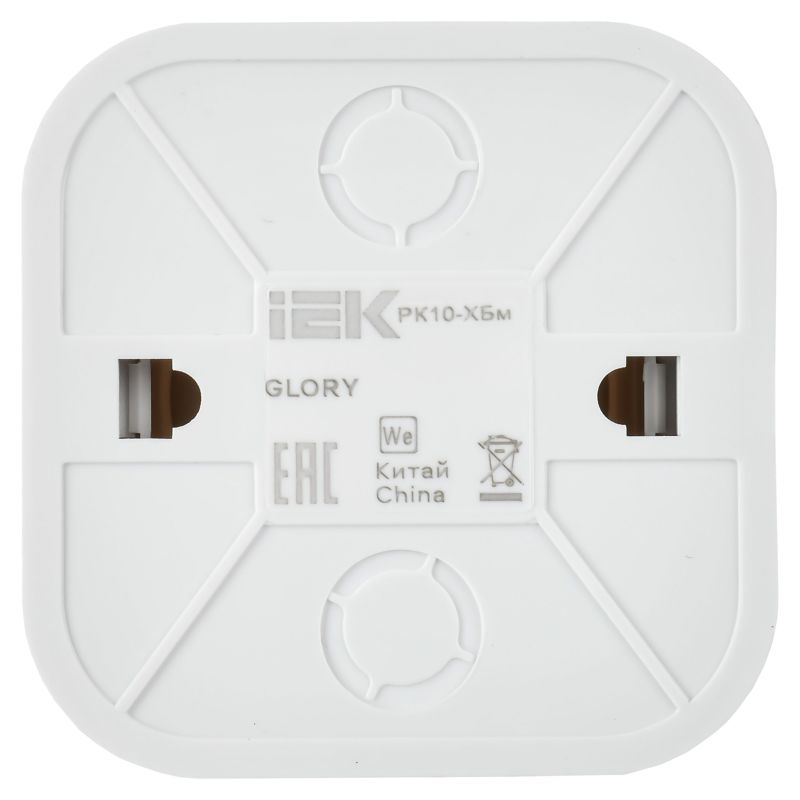  Розетка компьютерная ОП GLORY РК10-ХБм RJ45 кат.5E бел. матов. IEK EKH10-K01M фото в каталоге от BTSprom.by