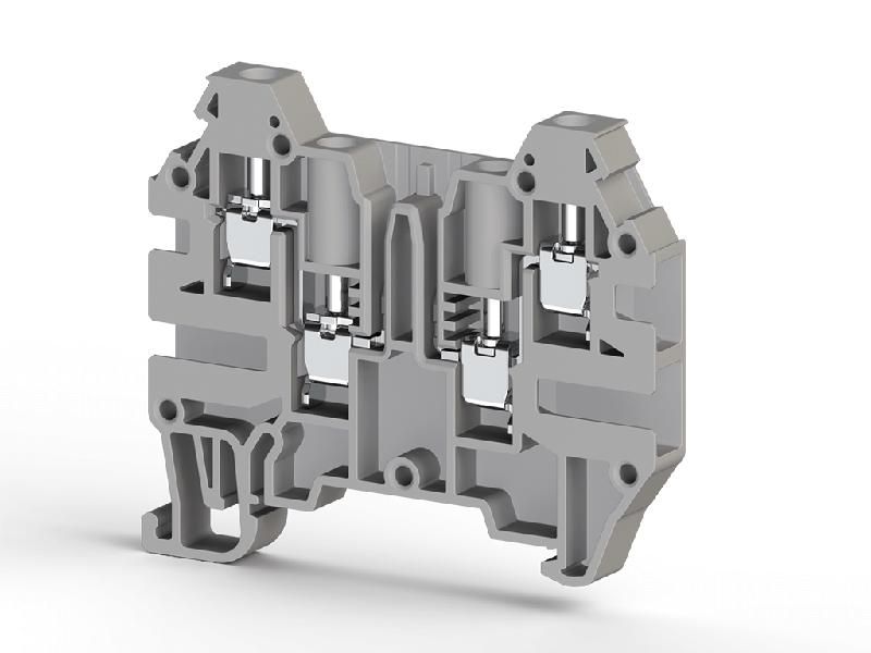 клемма 4-х выводная с зоной размык. 2.5кв.мм сер. avk 2.5 cf klemsan 324919 от BTSprom.by