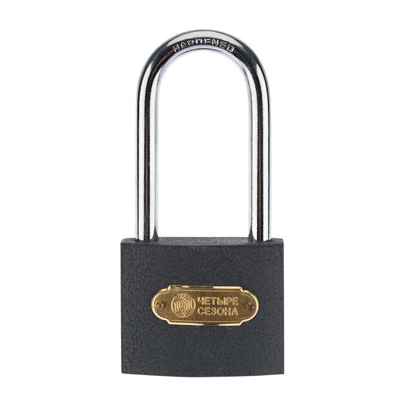  Замок навесной "Чугун" 60мм длинная дужка ЧЕТЫРЕ СЕЗОНА 79-0026 фото в каталоге от BTSprom.by