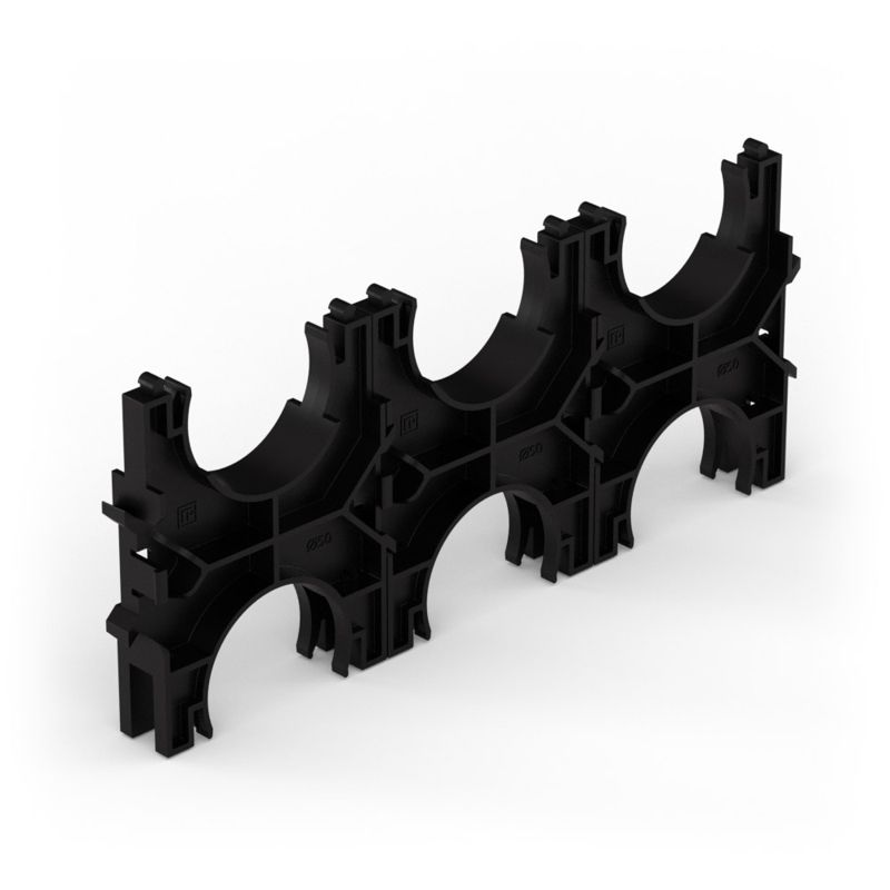 кластер тройной двухсторонний для двустен. труб d50мм промрукав pr13.02577 от BTSprom.by