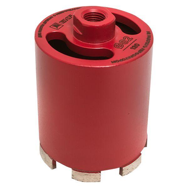 коронка алмазная (верхнее пылеудаление) dch-82/120mhs (120мм) micro hit laser m16 professional ekf dch-82-120-mhs-m16 от BTSprom.by