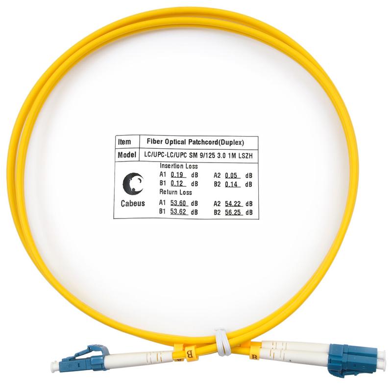 шнур оптический fop(d)-9-lc-lc-1m duplex lc-lc 9/125см 1м lszh cabeus 7343c от BTSprom.by