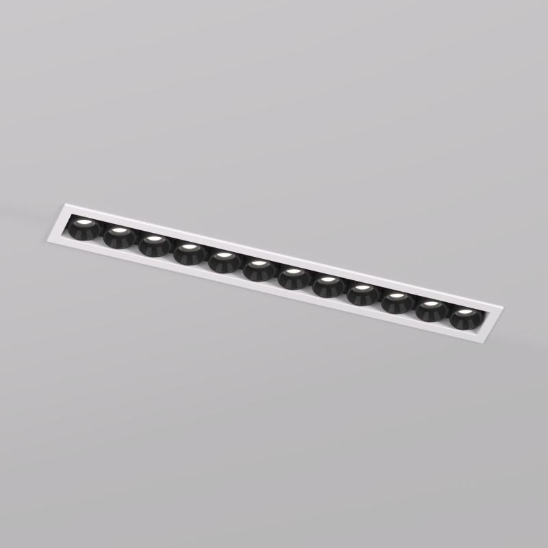 светильник встраиваемый space со светодиодом l240mm 220в 20вт 38град. 4000к ip20 бел./черн. алюм. denkirs dk2515-wb от BTSprom.by