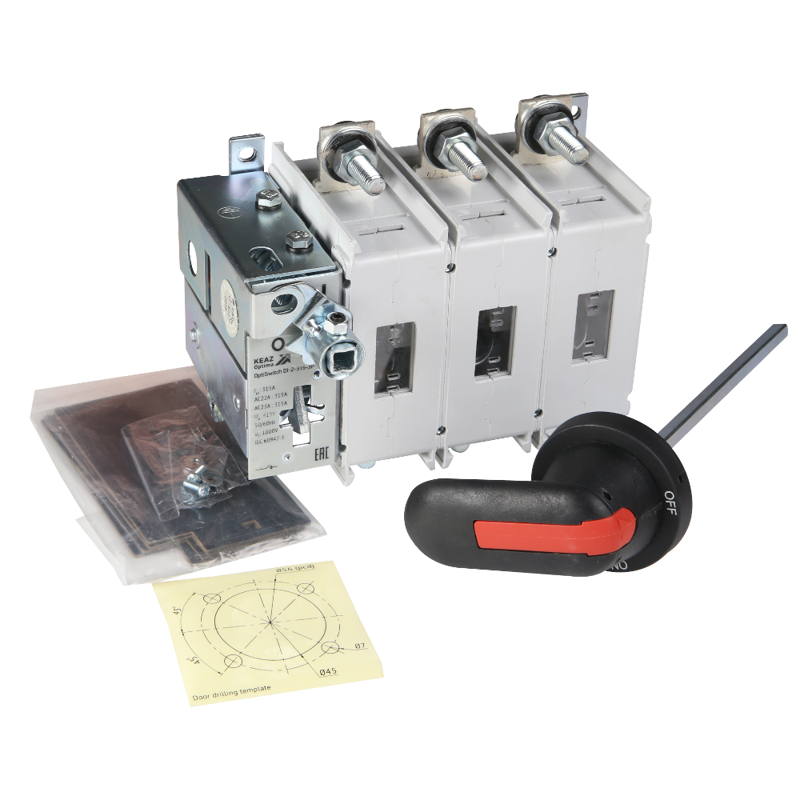  Выключатель нагрузки 3п 315А OptiSwitch DI-2-315-3P КЭАЗ 274888 фото в каталоге от BTSprom.by