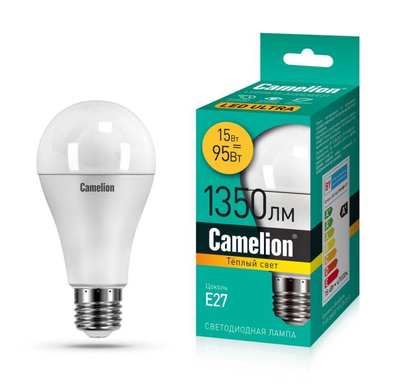 лампа светодиодная ledrb/15-a65/830/e27 15вт 220в led-m a60 3000к е27 camelion 15071 от BTSprom.by