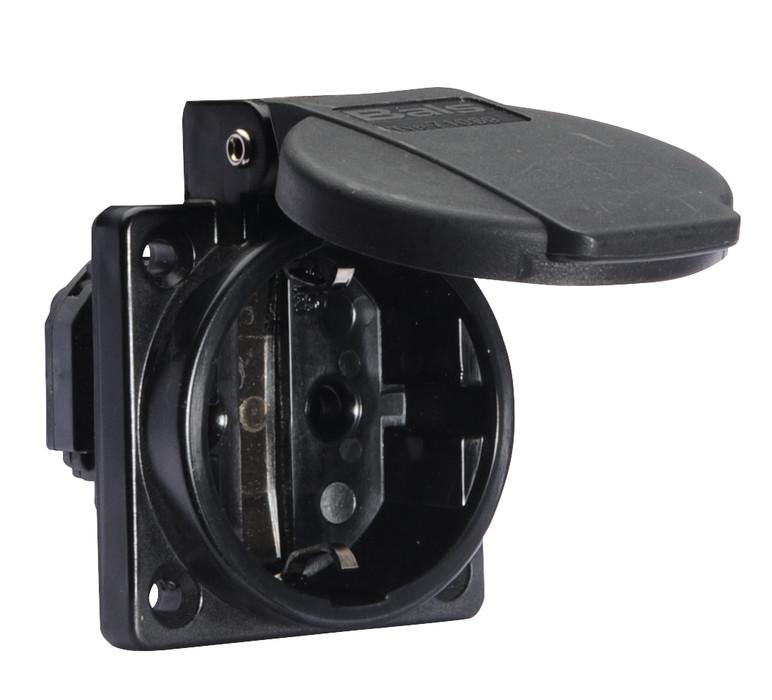 розетка встраиваемая schuko 16а 3п 250в ip54 черн. bals 71097 от BTSprom.by