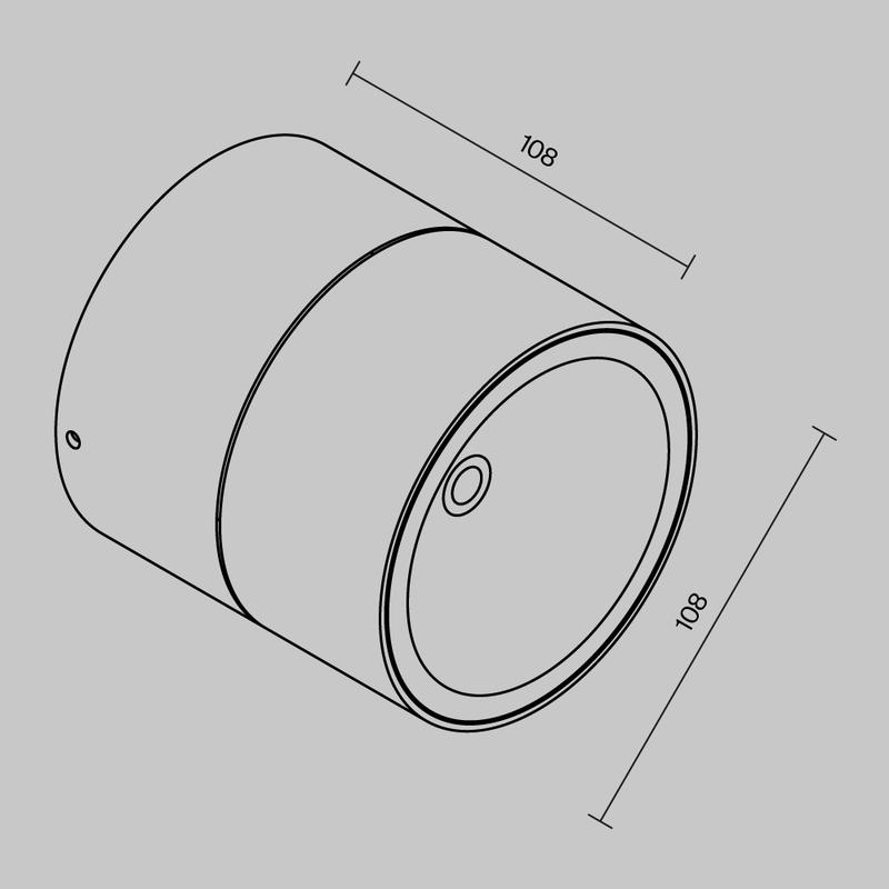  Светильник Spin 12Вт 3000К IP54 потолочн. Maytoni O310CL-L12W3K фото в каталоге от BTSprom.by