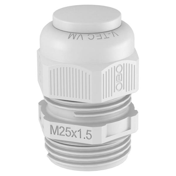 ввод кабельный m25 с заглушкой v-tec vm25vs lgr obo 2023046 от BTSprom.by