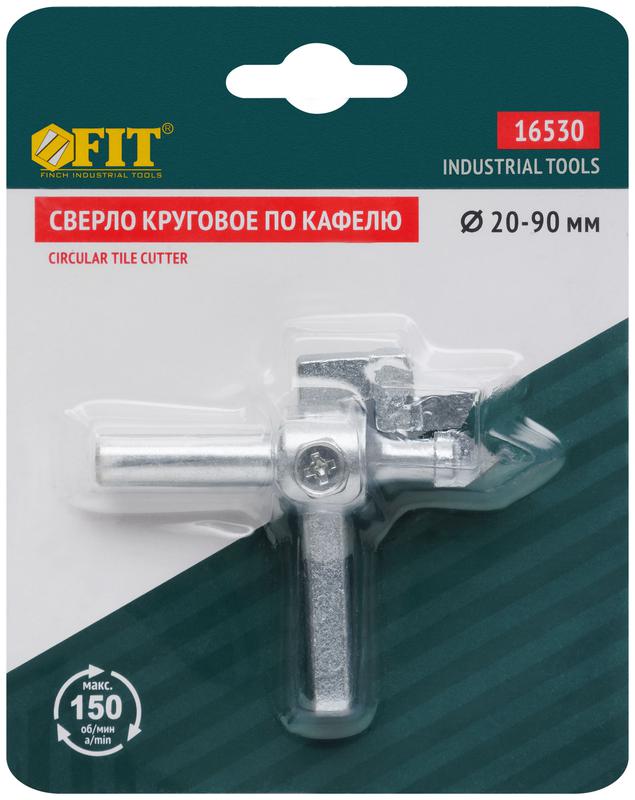  Сверло круговое по кафелю "Балеринка" 20-90мм FIT 16530 фото в каталоге от BTSprom.by