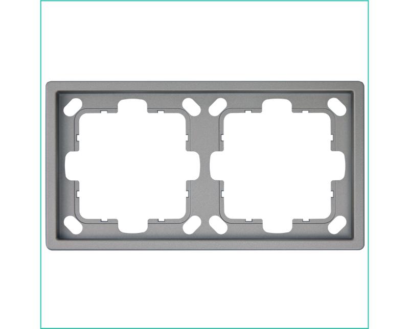рамка 2-м сп fd никель jasmart fd1002ni от BTSprom.by