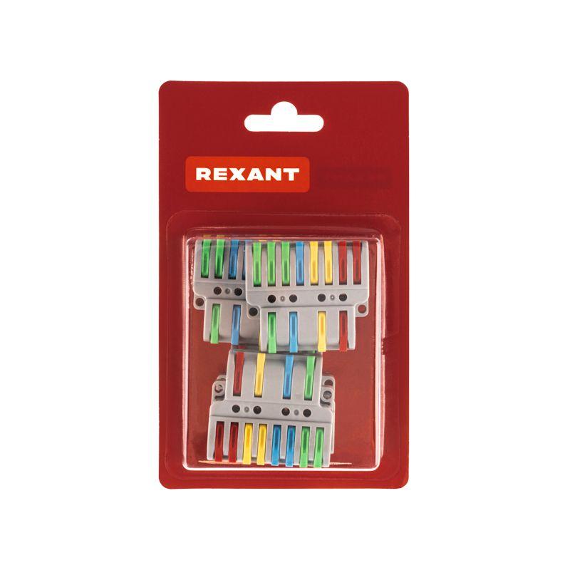  Клемма проходная разветвительная СМК 4х2 4п с монтажн. площадкой (1 ввод 2 вывода на полюс) (блист.4шт) Rexant 07-5247-4 фото в каталоге от BTSprom.by