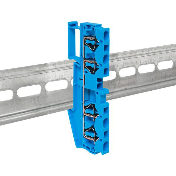  Колодка клеммная ST-4 41А 4 вывода пружинная син. EKF plc-jxb-st-4-4-blue фото в каталоге от BTSprom.by