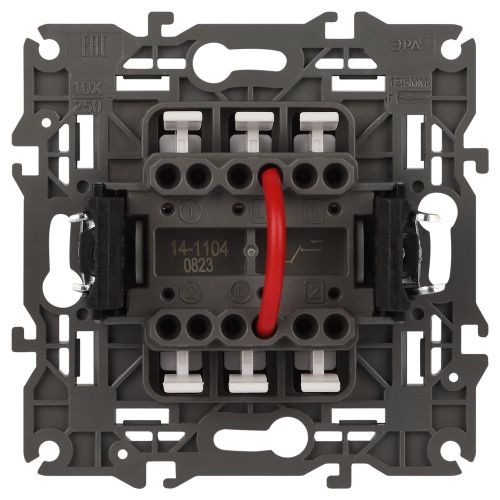  Выключатель 2-кл. СП Elegance 14-1104-03 10А IP20 250В 10AX механизм алюм. Эра Б0034232 фото в каталоге от BTSprom.by