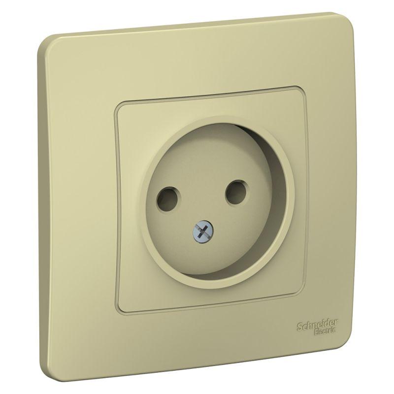 розетка 1-м сп blanca 16а ip20 250в без заземл. без защ. шторок беж. se blnrs000017 от BTSprom.by