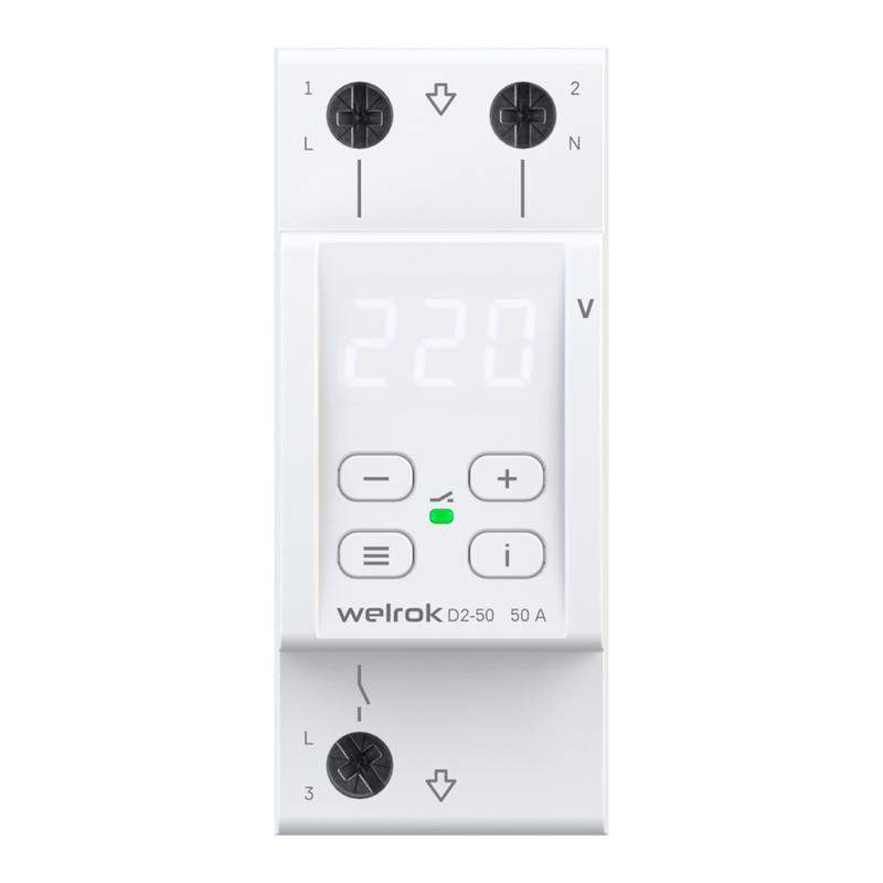 реле напряжения d2-50 welrok 4660251140052 от BTSprom.by