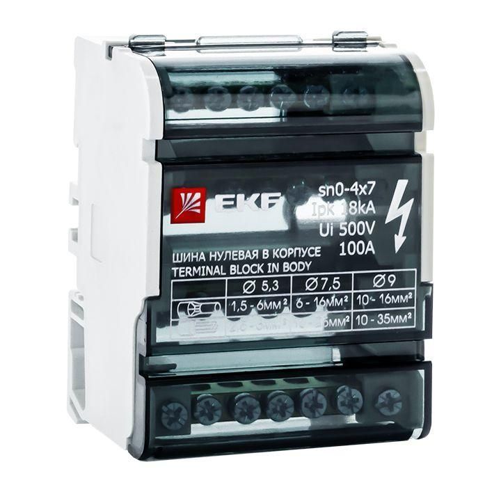 шина нулевая в корпусе 4х7 ekf sn0-4x7 от BTSprom.by