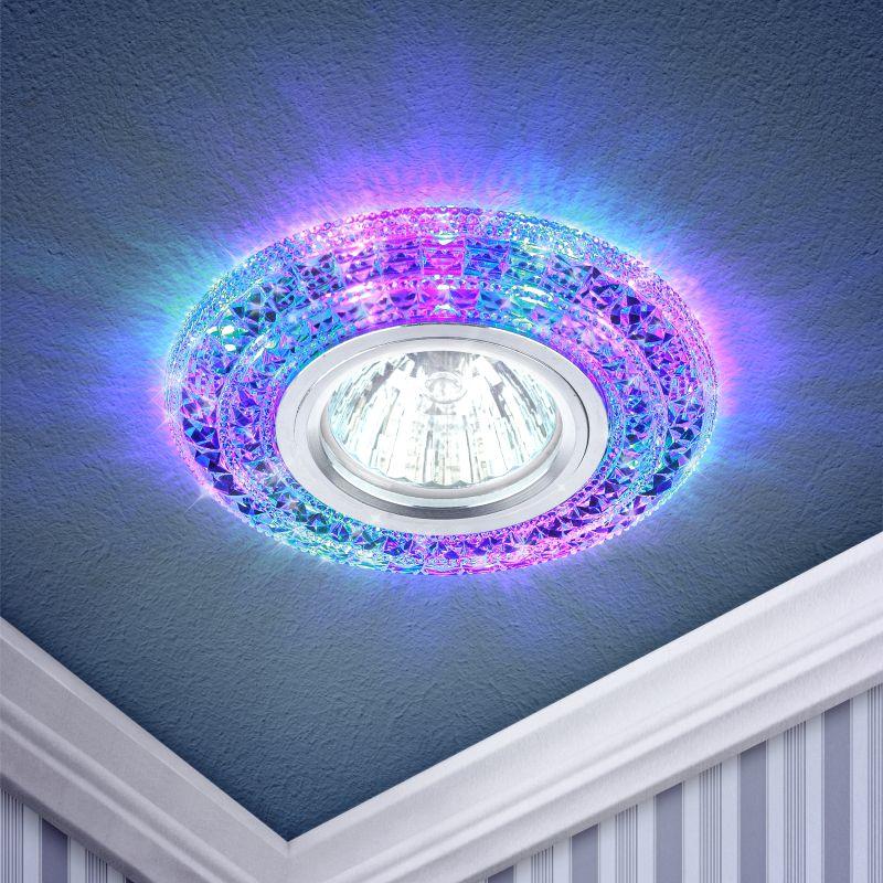 светильник dk ld3 sl/rgb декор со светодиодной подсветкой (мультиколор) прозр. эра б0019205 от BTSprom.by