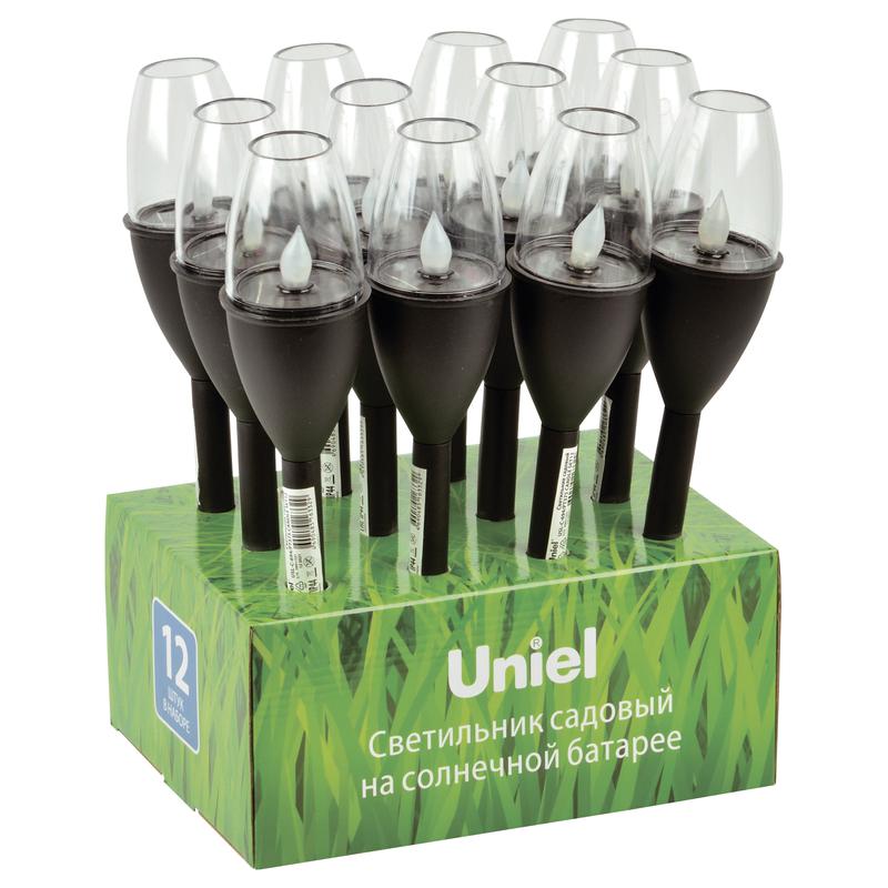 светильник садовый usl-c-694/pt375 candle set12 эффект горящего пламени ip44 на солнечн. батарее аккум. 1хaaa (в компл.) uniel ul-00009385 от BTSprom.by