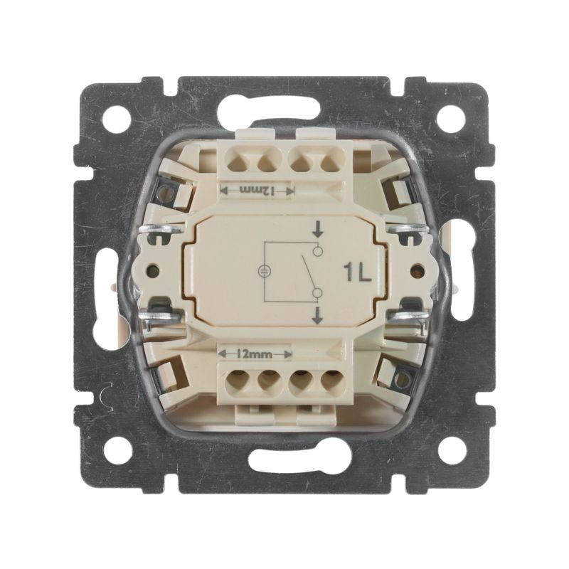  Выключатель 1-кл. СП Valena 10А IP31 250В с зел. индикацией механизм сл. кость IEK 774310 фото в каталоге от BTSprom.by