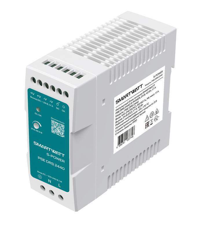 блок питания импульсный pse drs 2440 s-power 24в 40вт 17а smartwatt 4512020450016 от BTSprom.by