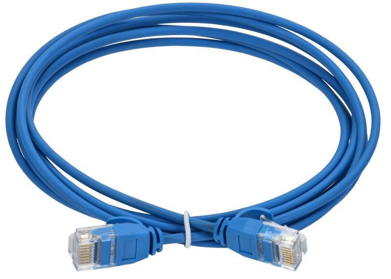 патч-корд кат.5e utp lszh 1м slim язычок син. itk pc03-c5eul-1m-sl-wt от BTSprom.by