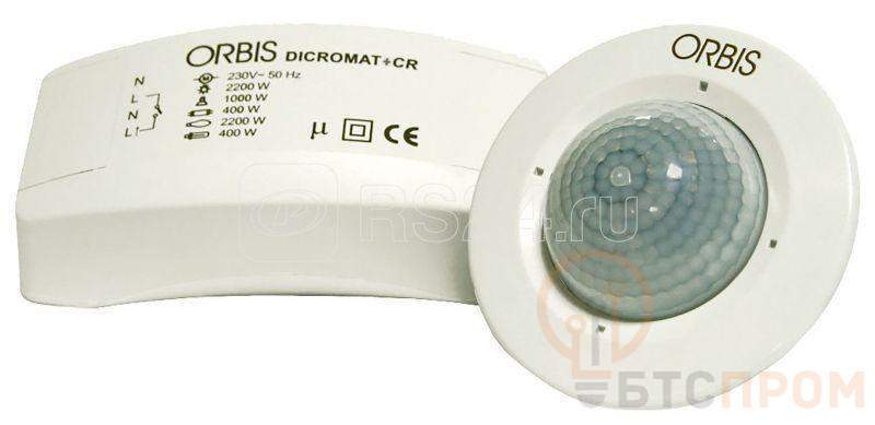  Датчик присутствия DICROMAT + CR 230В Orbis OB134512 фото в каталоге от BTSprom.by