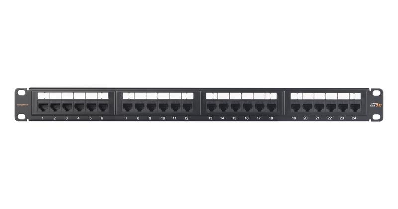 патч-панель 19дюйм 1u кат.5e 24 порта essential line nikomax nmc-rp24ud2-es-1u-bk от BTSprom.by