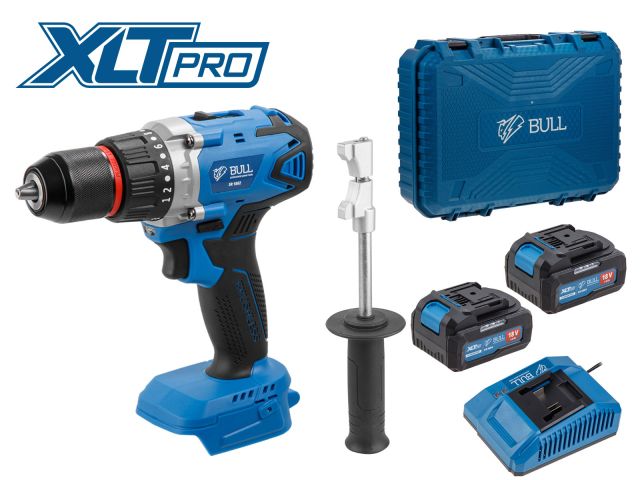 аккум. дрель-шуруповерт bull sr 1802 в чем. xltpro бесщет., 18 в, 80 н*м, 2*4 а*ч, бзп 13 мм (шурупы до 10 мм) 04040329 от BTSprom.by