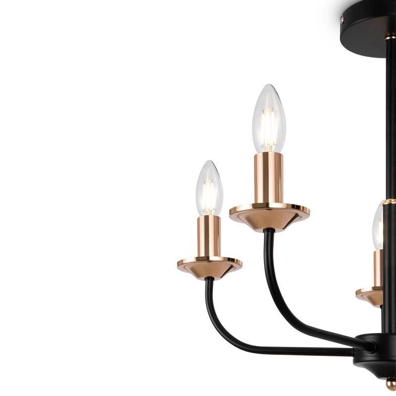  Светильник New Series 010 40Вт E14х5 IP20 потолочн. Freya FR4013CL-05GB фото в каталоге от BTSprom.by