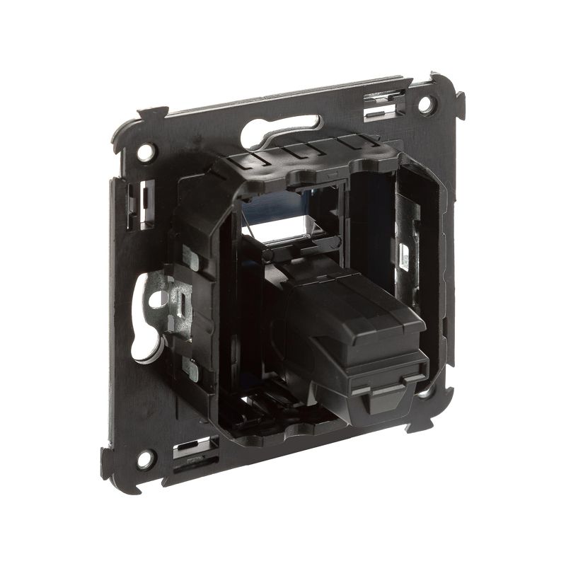  Розетка USB 2.0 1-м СП Avanti "Черный квадрат" тип А-А DKC 4402403 фото в каталоге от BTSprom.by