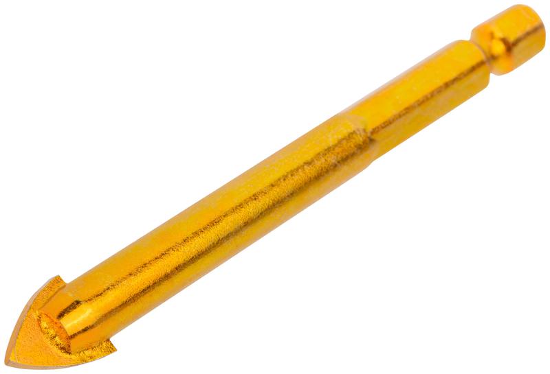  Сверло универсальное по кафелю стеклу керамограниту бетону кирпичу 10х80мм шестигранный U-хвостовик под биту КУРС 35186 фото в каталоге от BTSprom.by