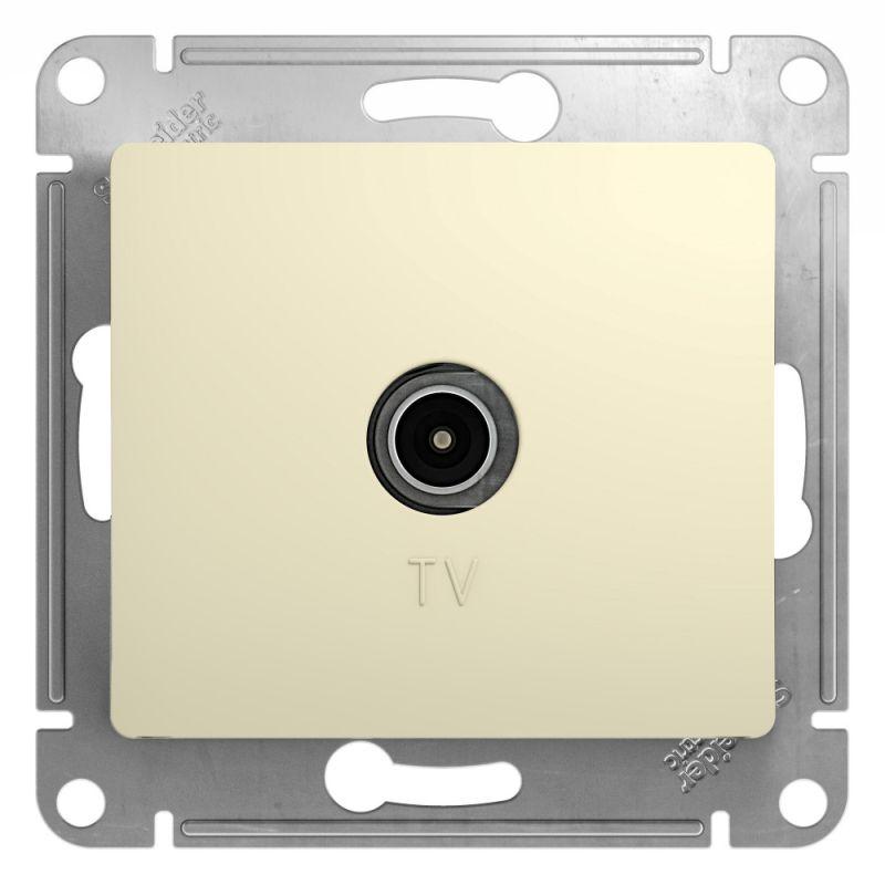 розетка телевизионная tv glossa коннектор механизм беж. se gsl000293 от BTSprom.by