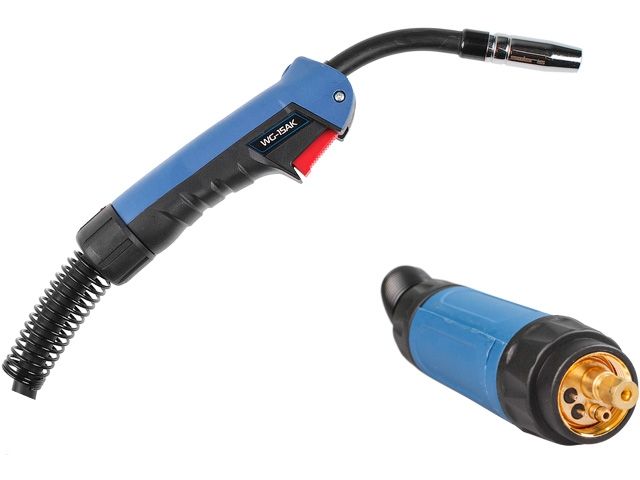 горелка сварочная mig mag wg-15ak (5м, 180а) solaris (co2 - 180a, ar(ar+co2) - 150a, 0.6-1.0мм, пв - 60%, 5 метров, м6) wg-15ak5 от BTSprom.by