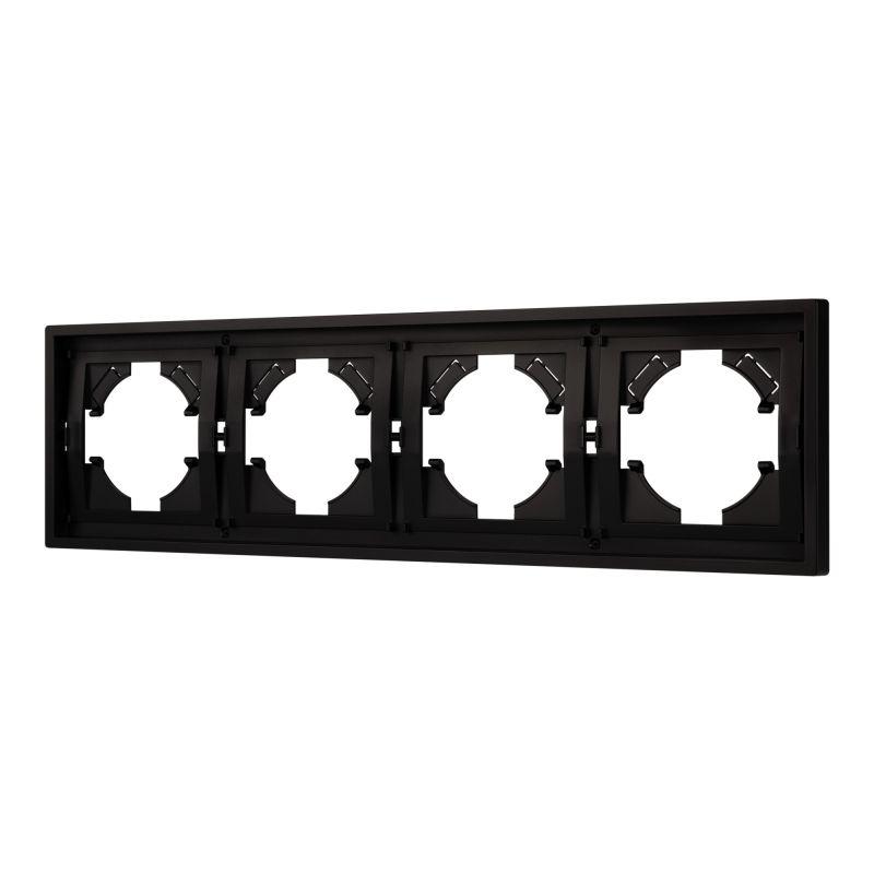 рамка 4-м frm-tendo-pl-4-bk пластик. черн. arlight 053848 от BTSprom.by