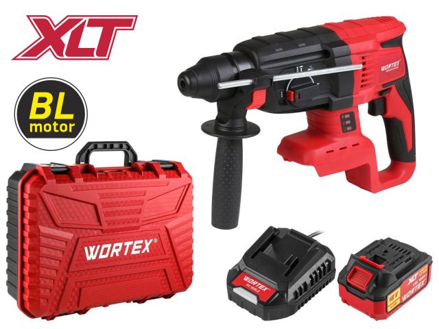 аккум. перфоратор wortex crh 1824-2 в чем. all1 xlt set бесщет., 18 в, 2.6 дж, 26 мм, 1х4 а*ч (вес 2.4 кг, 4 режима) 0329285 от BTSprom.by