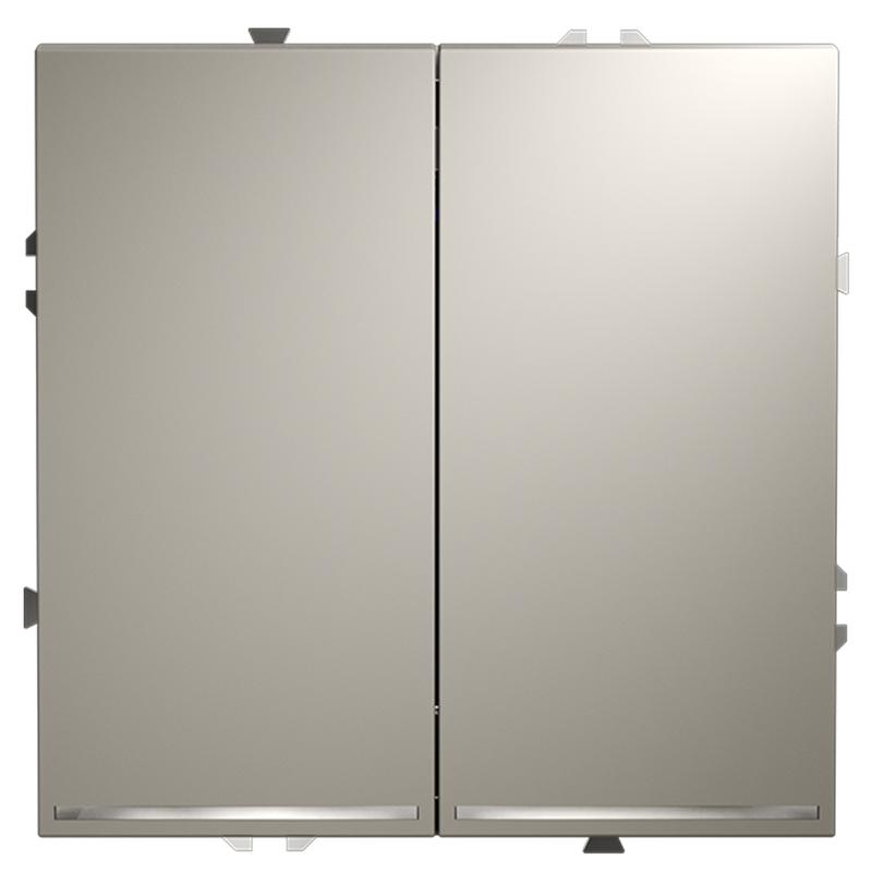 выключатель 2-кл. сп s70 10а с подсветкой механизм кашемир voltum vls020203 от BTSprom.by