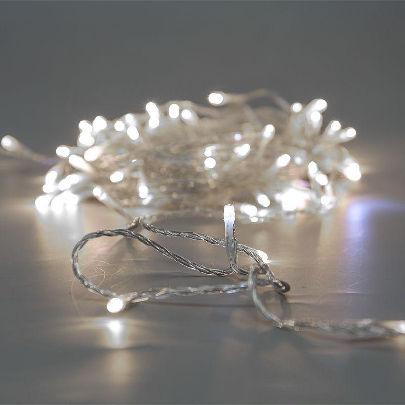  Гирлянда светодиодная "Нить" 10м 75LED бел. 1.7Вт 230В IP44 эффект мерцания провод прозр. Neon-Night 305-525 фото в каталоге от BTSprom.by