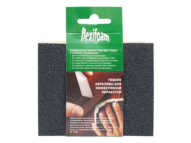 губка абразивная 120х98х13мм p120 soft pad flexifoam 14735 от BTSprom.by