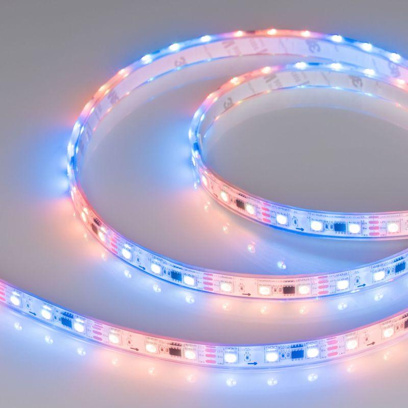 лента светодиодная spi-pfs-b60-12mm 12v rgb-px3 14.4вт/м ip68 5060 герметичная бегущий огонь (уп.5м) arlight 026155(3) от BTSprom.by