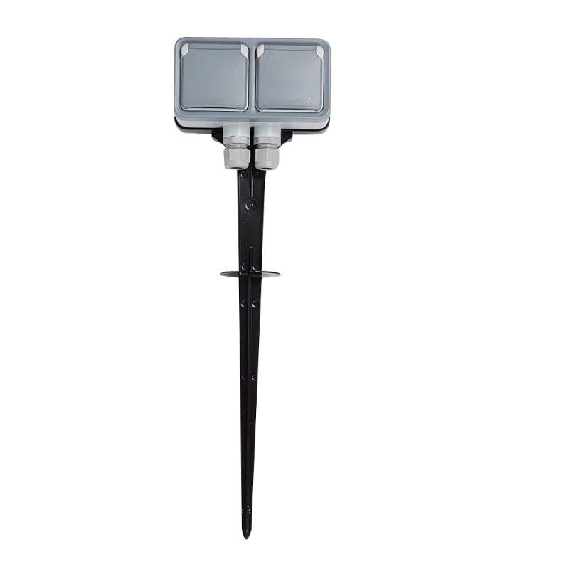 розетка переносная 2-м оп plexo 16а ip55 2х2p+e с заземл. сер. leg 069749 от BTSprom.by