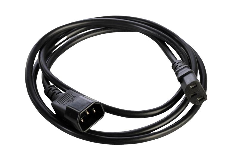 шнур питания r-10-cord-c13-c14-1.8 с заземл. iec 60320 c13/iec 60320 c14 10а/250в (3х1.0) 1.8м цмо 1293830 от BTSprom.by
