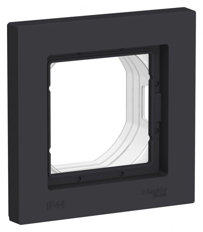 рамка 1-м atlasdesign aqua ip44 карбон se atn441001 от BTSprom.by