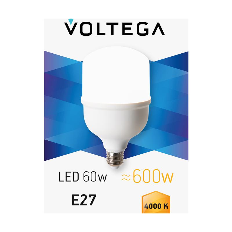 Лампа светодиодная Т140 60Вт 4000К E27 IP20 Voltega 8589 фото в каталоге от BTSprom.by