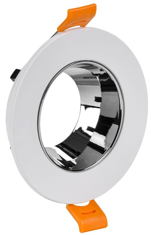 светильник 4106 встраиваемый поворотный gu10 бел./хром пласт. iek lt-uvb0-4106-gu10-1-k23 от BTSprom.by