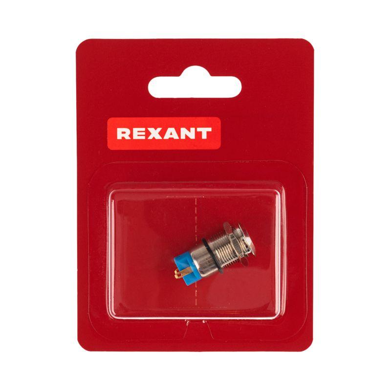  Кнопка антивандальная d12 с фикс. (2с) ON-OFF выпуклая (A12-B2) блист. Rexant 06-0340-A фото в каталоге от BTSprom.by