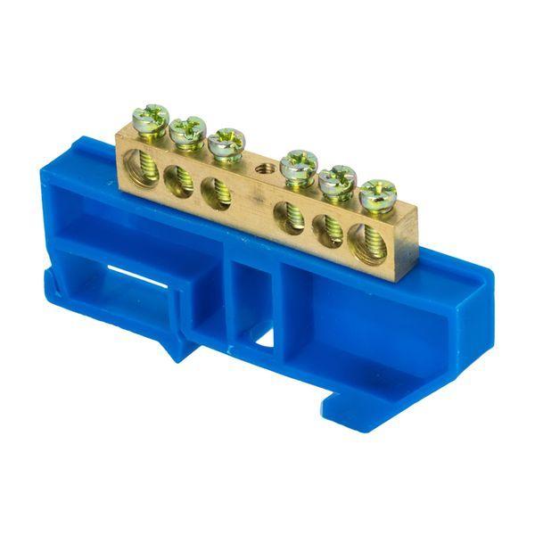 шина нулевая n 8х12 6 отверстий синий изолятор на din-рейку латунь розн. стикер proxima ekf sn0-125-6-d-r от BTSprom.by шина нулевая n 8х12 6 отверстий синий изолятор на din-рейку латунь розн. стикер proxima ekf sn0-125-6-d-r от BTSprom.by