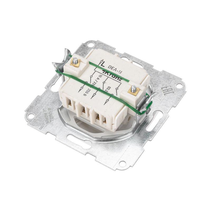  Выключатель 3-кл. СП DEA 10А механизм бел. Kranz KR-78-0204 фото в каталоге от BTSprom.by